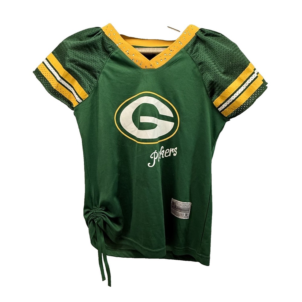 Reebok‎ Green Bay Packers Aaron Rodgers #12 Jersey Women's S Rhinestone Bling